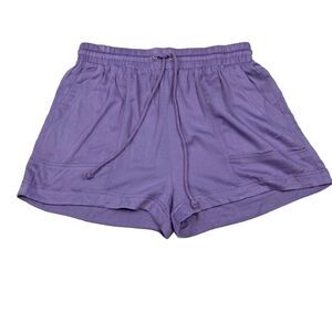 The Nines Drawstring Shorts Lavender Large NWT
